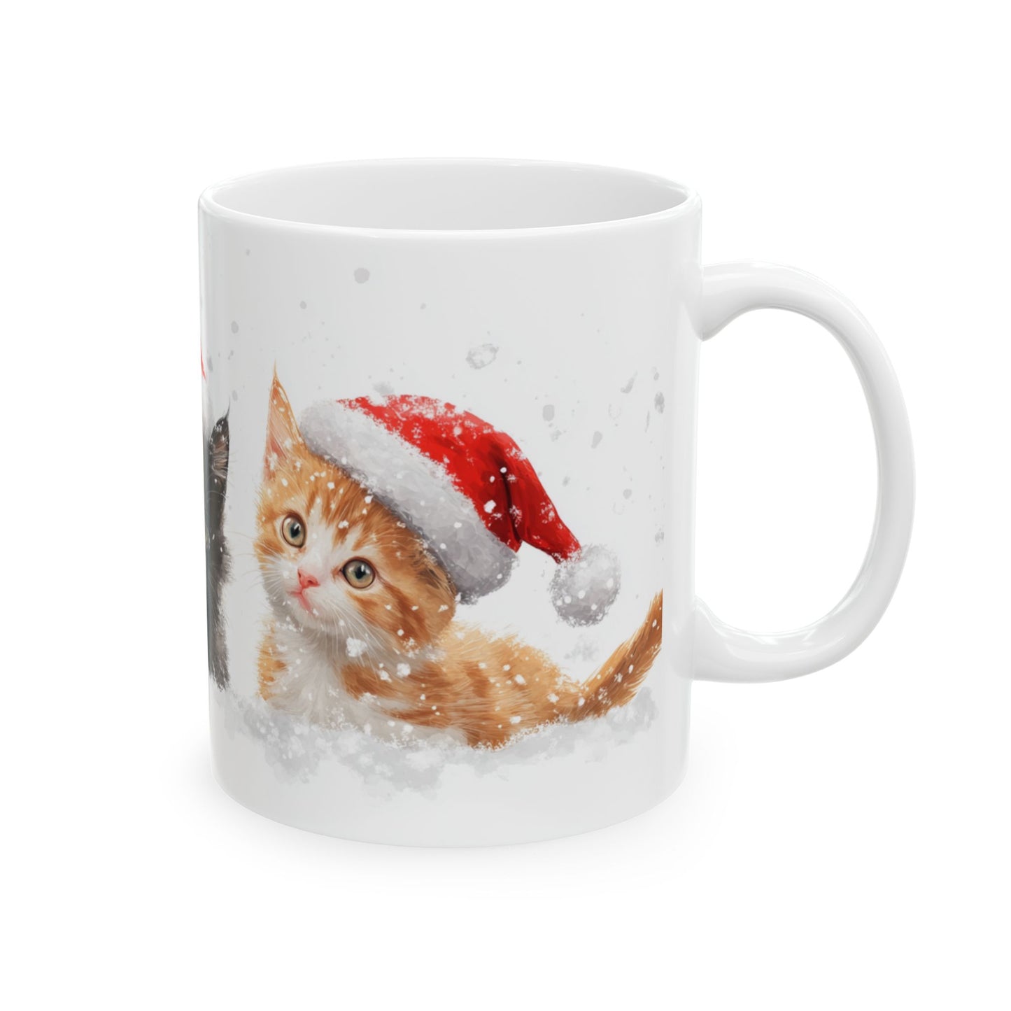 Christmas Cats Mug 2 - Ceramic Mug, 11oz