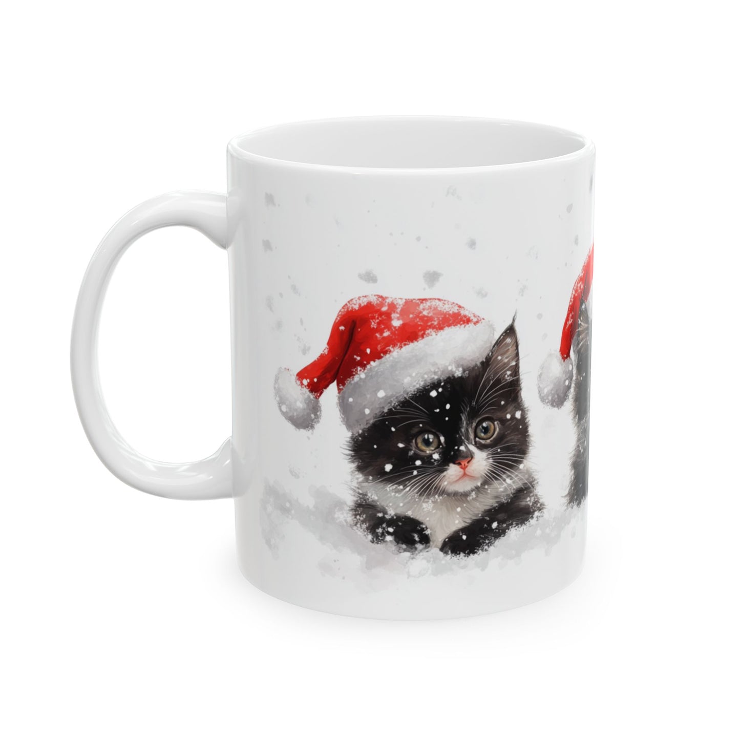 Christmas Cats Mug 2 - Ceramic Mug, 11oz