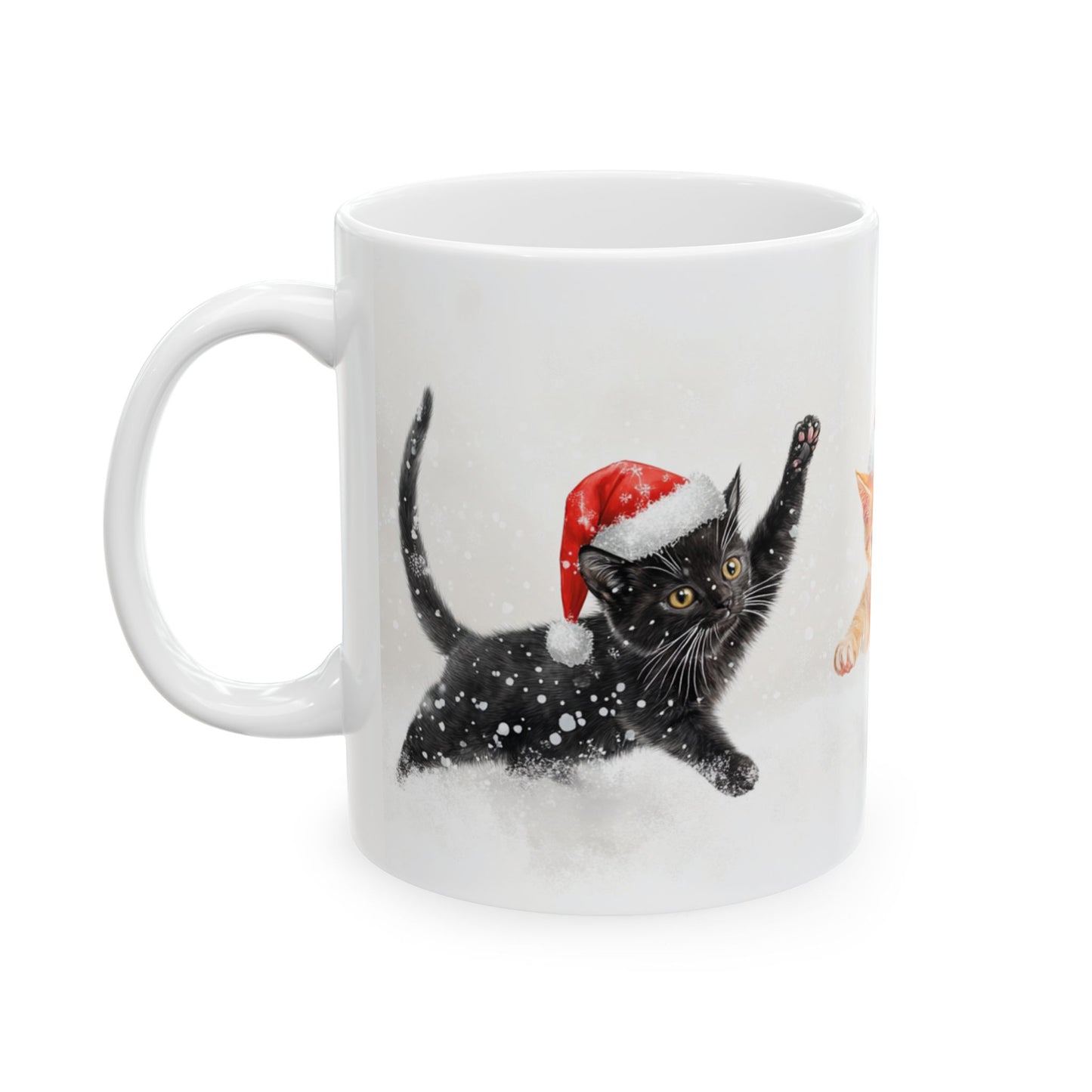 Christmas Cats Mug 1 - Ceramic Mug, 11oz