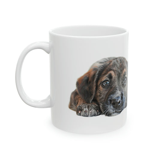 Dog Fluffy Friend Ceramic Mug 2 (11oz/0.33L)