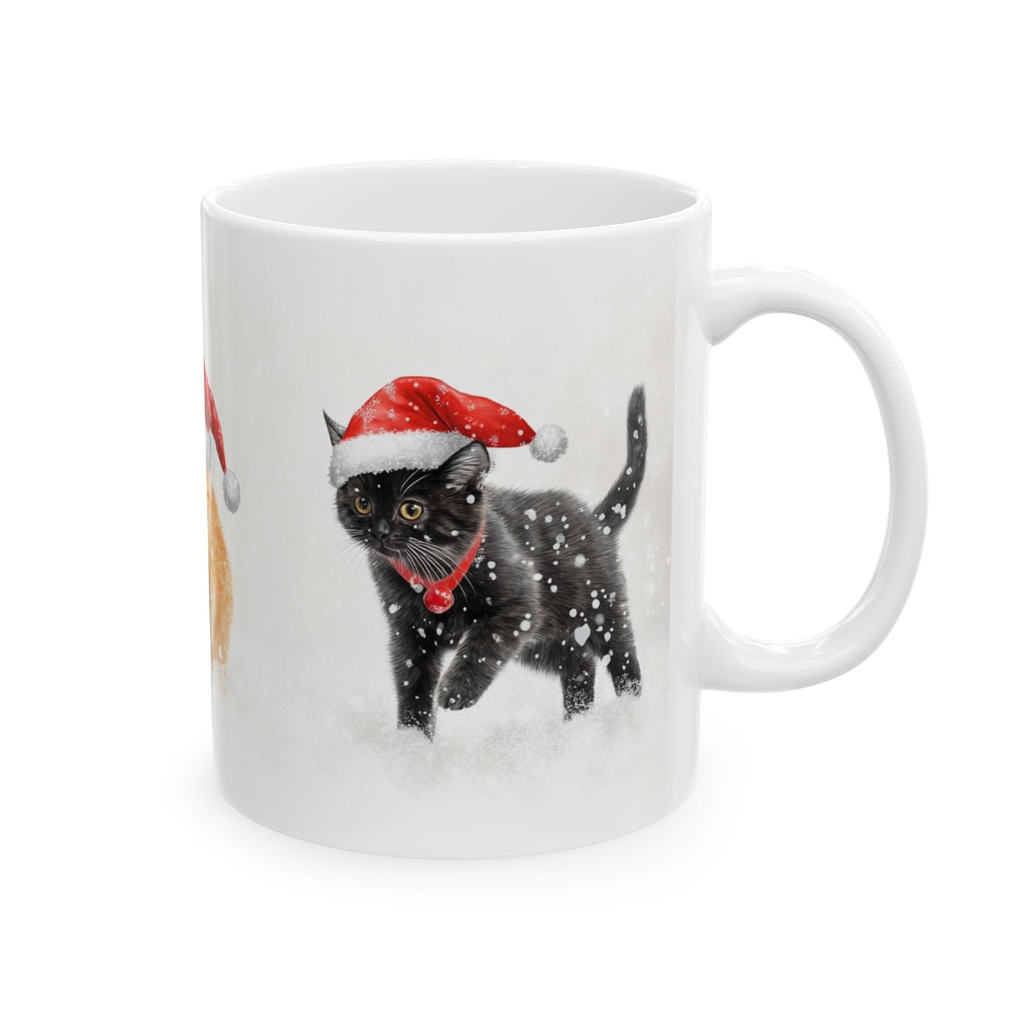 Christmas Cats Mug 1 - Ceramic Mug, 11oz